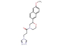 2-(6-methoxy-2-naphthyl)-4-[3-(4H-1,2,4-triazol-4-yl)propanoyl]morpholine