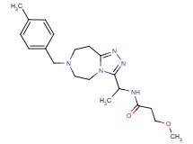 3-methoxy-N-{1-[7-(4-methylbenzyl)-6,7,8,9-tetrahydro-5H-[1,2,4]triazolo[4,3-d][1,4]diazepin-3-yl]ethyl}propanamide