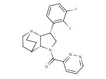 (3R*,3aR*,7aR*)-3-(2,3-difluorophenyl)-1-(pyridazin-3-ylcarbonyl)octahydro-4,7-ethanopyrrolo[3,2-b]pyridine