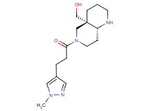 [(4aS*,8aR*)-6-[3-(1-methyl-1H-pyrazol-4-yl)propanoyl]octahydro-1,6-naphthyridin-4a(2H)-yl]methanol