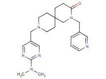 9-{[2-(dimethylamino)pyrimidin-5-yl]methyl}-2-(pyridin-3-ylmethyl)-2,9-diazaspiro[5.5]undecan-3-one