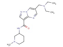 6-[(diethylamino)methyl]-N-(1-methylpiperidin-3-yl)pyrazolo[1,5-a]pyrimidine-3-carboxamide