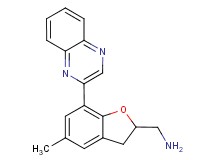 1-(5-methyl-7-quinoxalin-2-yl-2,3-dihydro-1-benzofuran-2-yl)methanamine