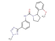 2-(2-methoxyphenyl)-N-[3-(2-methyl-2H-tetrazol-5-yl)phenyl]pyrrolidine-1-carboxamide