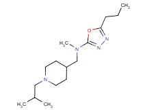 N-[(1-isobutylpiperidin-4-yl)methyl]-N-methyl-5-propyl-1,3,4-oxadiazol-2-amine