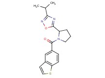 5-[1-(1-benzothien-5-ylcarbonyl)-2-pyrrolidinyl]-3-isopropyl-1,2,4-oxadiazole