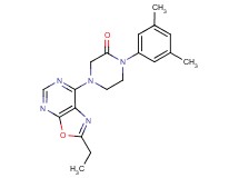 1-(3,5-dimethylphenyl)-4-(2-ethyl[1,3]oxazolo[5,4-d]pyrimidin-7-yl)-2-piperazinone