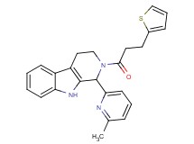 1-(6-methyl-2-pyridinyl)-2-[3-(2-thienyl)propanoyl]-2,3,4,9-tetrahydro-1H-beta-carboline