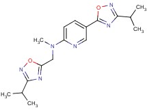 5-(3-isopropyl-1,2,4-oxadiazol-5-yl)-N-[(3-isopropyl-1,2,4-oxadiazol-5-yl)methyl]-N-methyl-2-pyridinamine