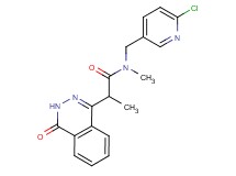 N-[(6-chloropyridin-3-yl)methyl]-N-methyl-2-(4-oxo-3,4-dihydrophthalazin-1-yl)propanamide