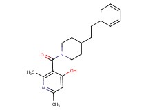 2,6-dimethyl-3-{[4-(2-phenylethyl)-1-piperidinyl]carbonyl}-4-pyridinol