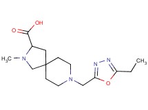 8-[(5-ethyl-1,3,4-oxadiazol-2-yl)methyl]-2-methyl-2,8-diazaspiro[4.5]decane-3-carboxylic acid