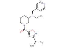 N-ethyl-1-[(3-isopropyl-5-isoxazolyl)carbonyl]-N-(4-pyridinylmethyl)-3-piperidinamine