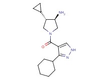 (3R*,4S*)-1-[(3-cyclohexyl-1H-pyrazol-4-yl)carbonyl]-4-cyclopropyl-3-pyrrolidinamine