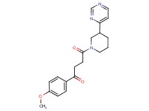 1-(4-methoxyphenyl)-4-oxo-4-(3-pyrimidin-4-ylpiperidin-1-yl)butan-1-one
