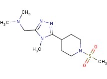 N,N-dimethyl-1-{4-methyl-5-[1-(methylsulfonyl)piperidin-4-yl]-4H-1,2,4-triazol-3-yl}methanamine