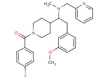 1-[1-(4-fluorobenzoyl)-4-piperidinyl]-2-(3-methoxyphenyl)-N-methyl-N-(2-pyridinylmethyl)ethanamine