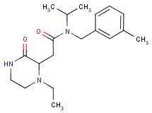 2-(1-ethyl-3-oxopiperazin-2-yl)-N-isopropyl-N-(3-methylbenzyl)acetamide