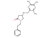 1-(2-phenylethyl)-4-{[(3,5,6-trimethyl-2-pyrazinyl)methyl]amino}-2-pyrrolidinone