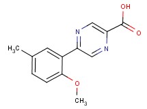 5-(2-methoxy-5-methylphenyl)pyrazine-2-carboxylic acid