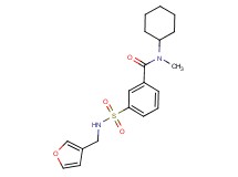 N-cyclohexyl-3-{[(3-furylmethyl)amino]sulfonyl}-N-methylbenzamide