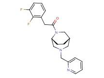 (1S*,5R*)-6-[(2,3-difluorophenyl)acetyl]-3-(2-pyridinylmethyl)-3,6-diazabicyclo[3.2.2]nonane