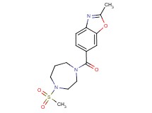 2-methyl-6-{[4-(methylsulfonyl)-1,4-diazepan-1-yl]carbonyl}-1,3-benzoxazole