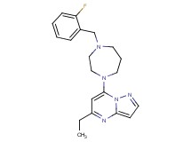 5-ethyl-7-[4-(2-fluorobenzyl)-1,4-diazepan-1-yl]pyrazolo[1,5-a]pyrimidine