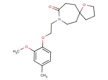 8-[2-(2-methoxy-4-methylphenoxy)ethyl]-1-oxa-8-azaspiro[4.6]undecan-9-one