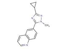6-(3-cyclopropyl-1-methyl-1H-1,2,4-triazol-5-yl)quinoline