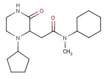 N-cyclohexyl-2-(1-cyclopentyl-3-oxo-2-piperazinyl)-N-methylacetamide