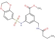methyl 3-[(butyrylamino)methyl]-5-[(2,3-dihydro-1,4-benzodioxin-6-ylsulfonyl)amino]benzoate