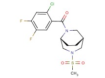 (1R*,5R*)-6-(2-chloro-4,5-difluorobenzoyl)-3-(methylsulfonyl)-3,6-diazabicyclo[3.2.2]nonane