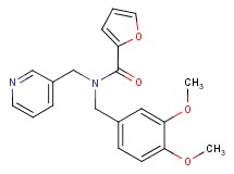 N-(3,4-dimethoxybenzyl)-N-(3-pyridinylmethyl)-2-furamide