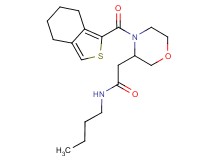 N-butyl-2-[4-(4,5,6,7-tetrahydro-2-benzothien-1-ylcarbonyl)-3-morpholinyl]acetamide