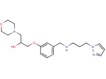 1-(4-morpholinyl)-3-[3-({[3-(1H-pyrazol-1-yl)propyl]amino}methyl)phenoxy]-2-propanol
