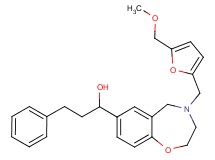 1-(4-{[5-(methoxymethyl)-2-furyl]methyl}-2,3,4,5-tetrahydro-1,4-benzoxazepin-7-yl)-3-phenyl-1-propanol
