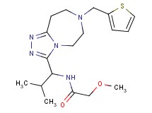 2-methoxy-N-{2-methyl-1-[7-(2-thienylmethyl)-6,7,8,9-tetrahydro-5H-[1,2,4]triazolo[4,3-d][1,4]diazepin-3-yl]propyl}acetamide