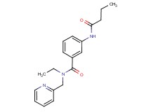 3-(butyrylamino)-N-ethyl-N-(pyridin-2-ylmethyl)benzamide