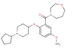 4-{2-[(1-cyclopentylpiperidin-4-yl)oxy]-5-methoxybenzoyl}-1,4-oxazepane
