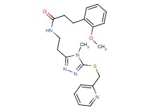 3-(2-methoxyphenyl)-N-(2-{4-methyl-5-[(2-pyridinylmethyl)thio]-4H-1,2,4-triazol-3-yl}ethyl)propanamide