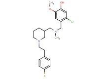 5-chloro-4-{[({1-[2-(4-fluorophenyl)ethyl]-3-piperidinyl}methyl)(methyl)amino]methyl}-2-methoxyphenol