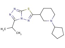 6-(1-cyclopentylpiperidin-3-yl)-3-isopropyl[1,2,4]triazolo[3,4-b][1,3,4]thiadiazole