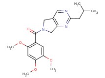 2-isobutyl-6-(2,4,5-trimethoxybenzoyl)-6,7-dihydro-5H-pyrrolo[3,4-d]pyrimidine