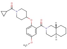 (4aS*,8aR*)-2-(2-{[1-(cyclopropylcarbonyl)-4-piperidinyl]oxy}-5-methoxybenzoyl)decahydroisoquinoline