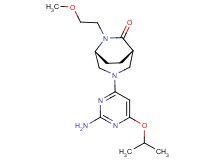 (1S*,5R*)-3-(2-amino-6-isopropoxy-4-pyrimidinyl)-6-(2-methoxyethyl)-3,6-diazabicyclo[3.2.2]nonan-7-one