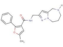 5-methyl-2-phenyl-N-(5,6,7,8-tetrahydro-4H-pyrazolo[1,5-a][1,4]diazepin-2-ylmethyl)-3-furamide hydrochloride