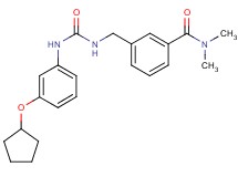 3-{[({[3-(cyclopentyloxy)phenyl]amino}carbonyl)amino]methyl}-N,N-dimethylbenzamide