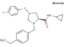 (4R)-N-cyclopropyl-1-(4-ethylbenzyl)-4-[(4-fluorophenyl)thio]-L-prolinamide