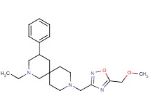 2-ethyl-9-{[5-(methoxymethyl)-1,2,4-oxadiazol-3-yl]methyl}-4-phenyl-2,9-diazaspiro[5.5]undecane
